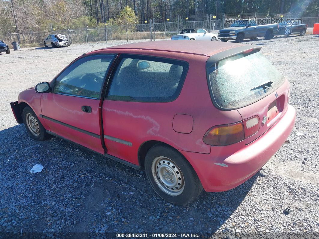 1995 Honda Civic Dx Red vin: 2HGEH2366SH524571