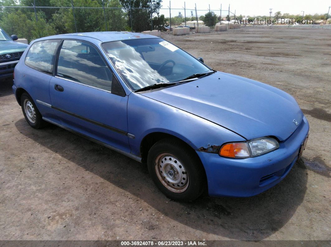 1993 Honda Civic Dx Blue vin: 2HGEH236XPH527335