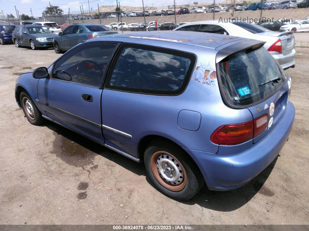 1993 Honda Civic Dx Blue vin: 2HGEH236XPH527335