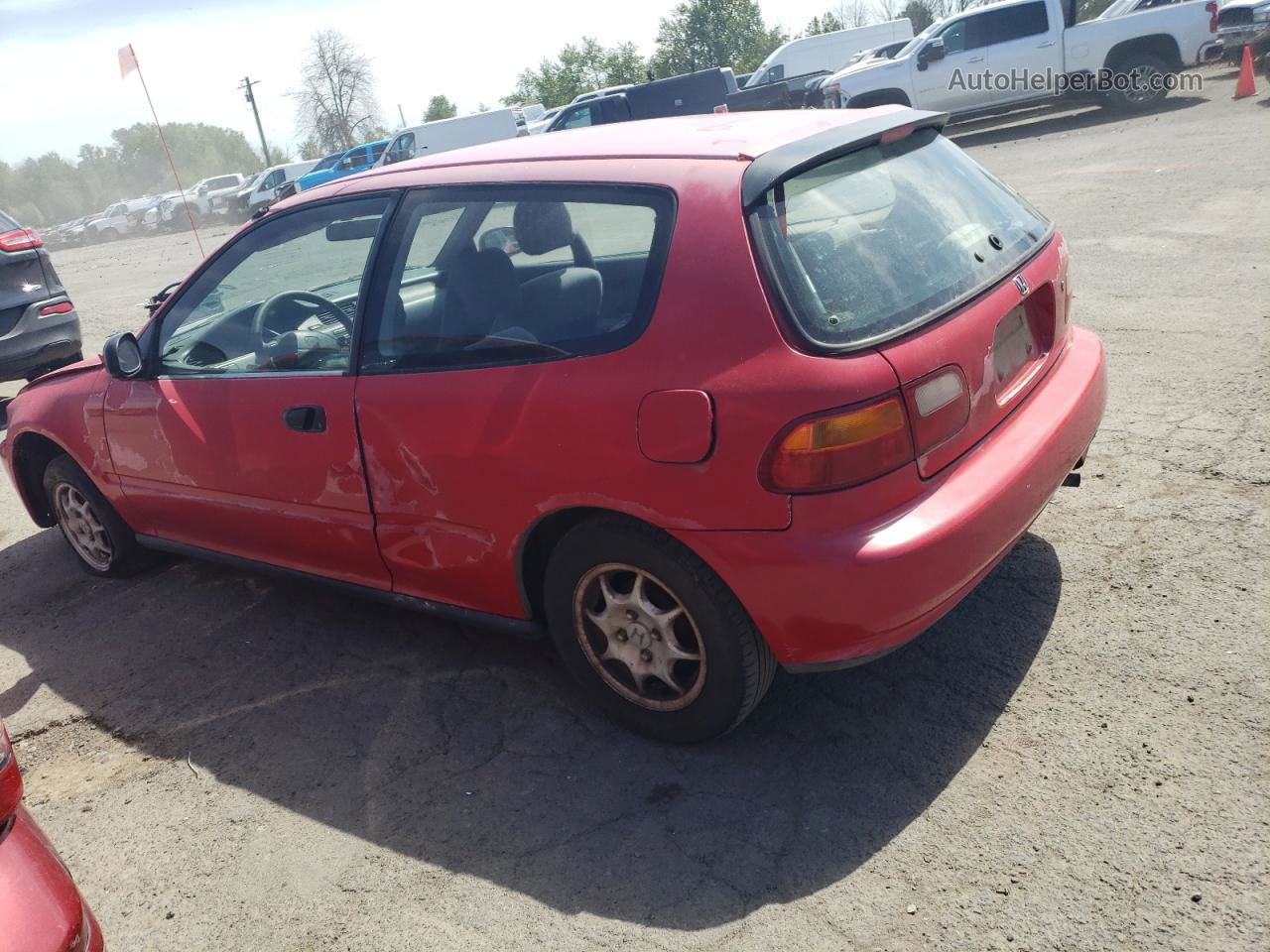 1993 Honda Civic Vx Red vin: 2HGEH2370PH535453