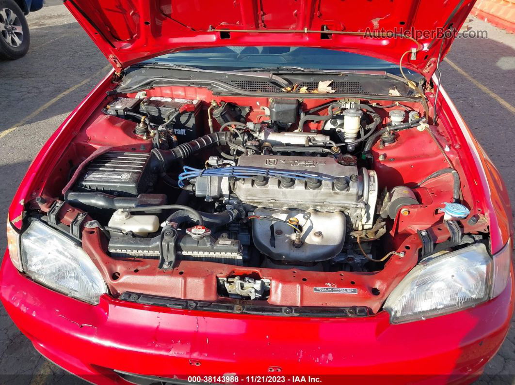 1995 Honda Civic Vx Red vin: 2HGEH2371SH500607