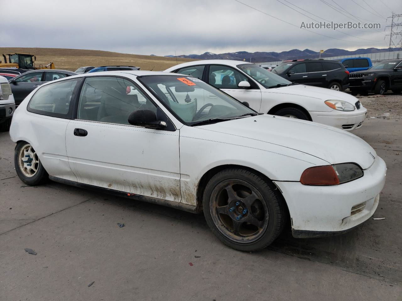 1993 Honda Civic Vx White vin: 2HGEH2372PH542761