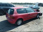 1993 Honda Civic Vx Красный vin: 2HGEH2374PH539795