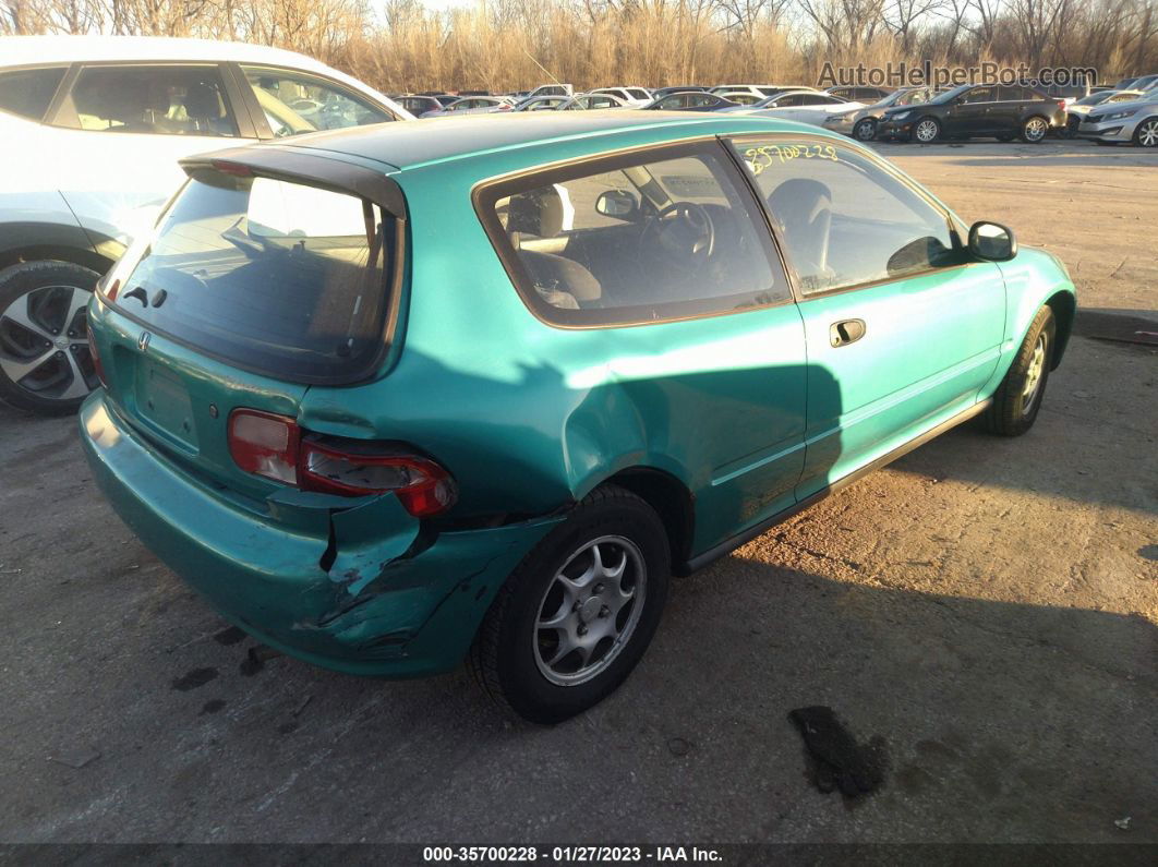 1994 Honda Civic Vx Green vin: 2HGEH2377RH524548