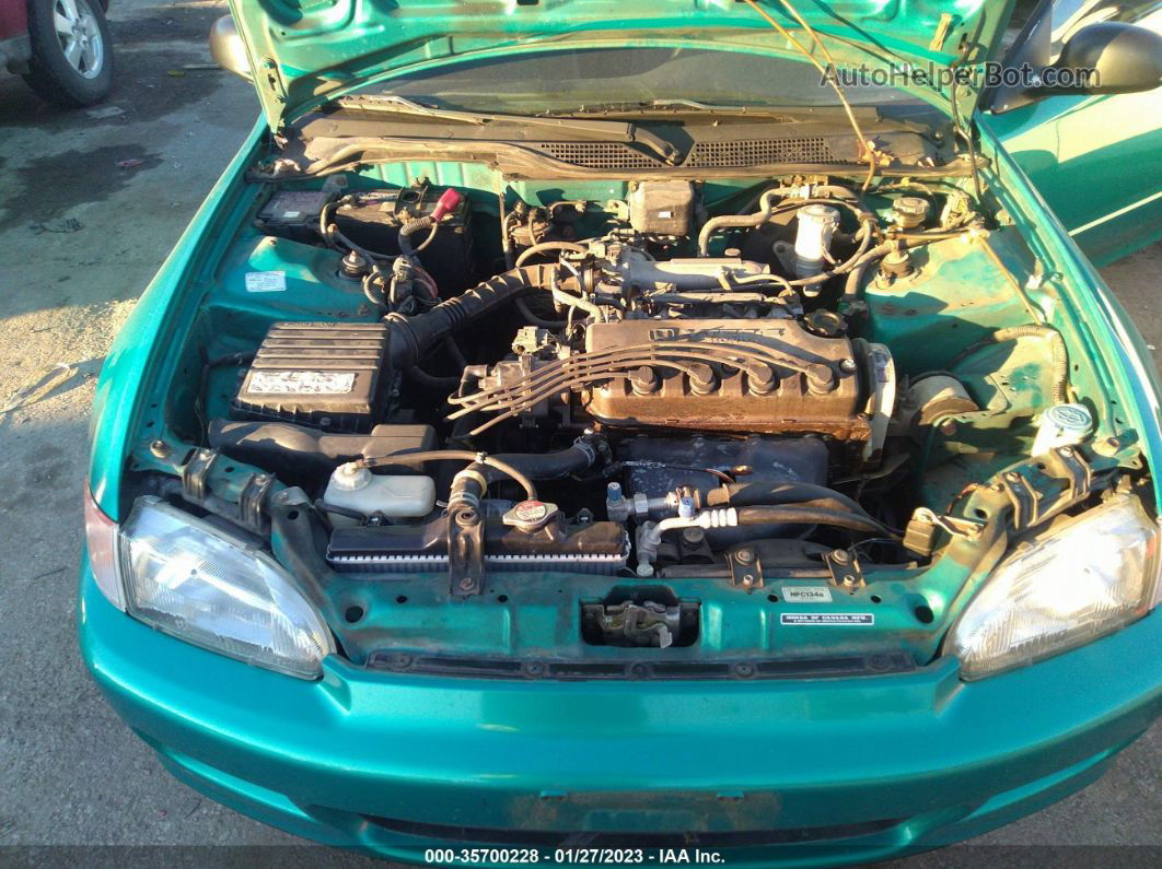 1994 Honda Civic Vx Green vin: 2HGEH2377RH524548