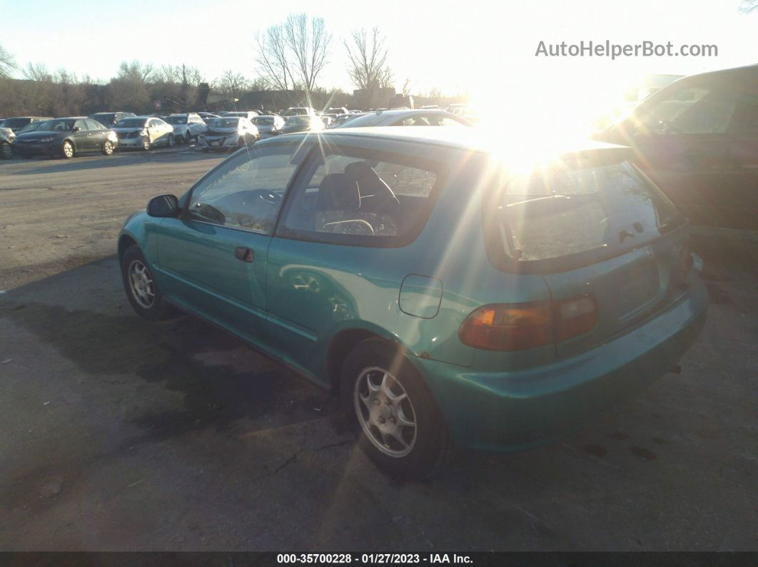 1994 Honda Civic Vx Green vin: 2HGEH2377RH524548