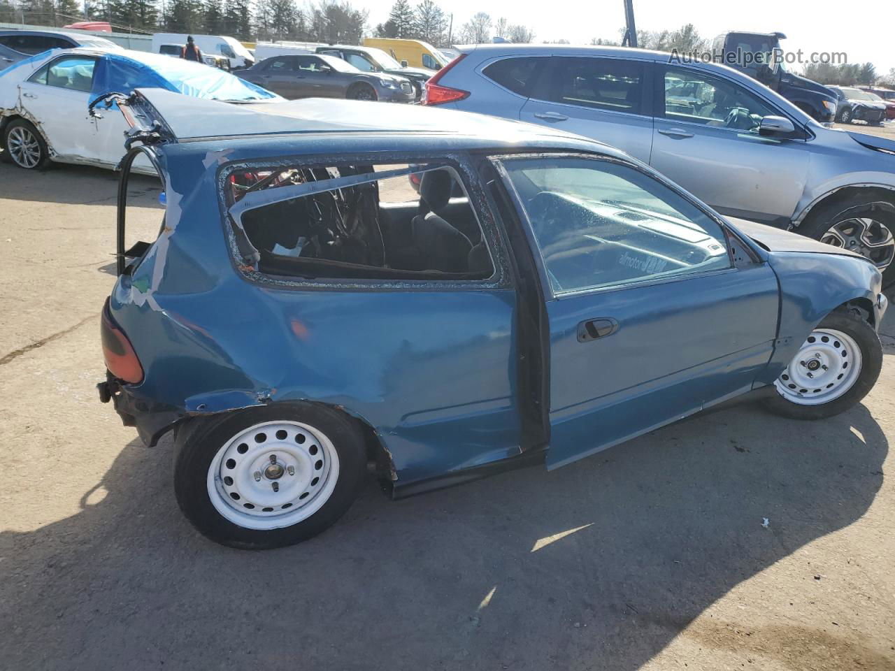 1994 Honda Civic Vx Teal vin: 2HGEH2379RH501076