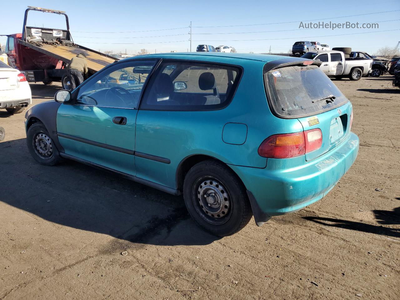 1994 Honda Civic Dx Green vin: 2HGEH2460RH523358