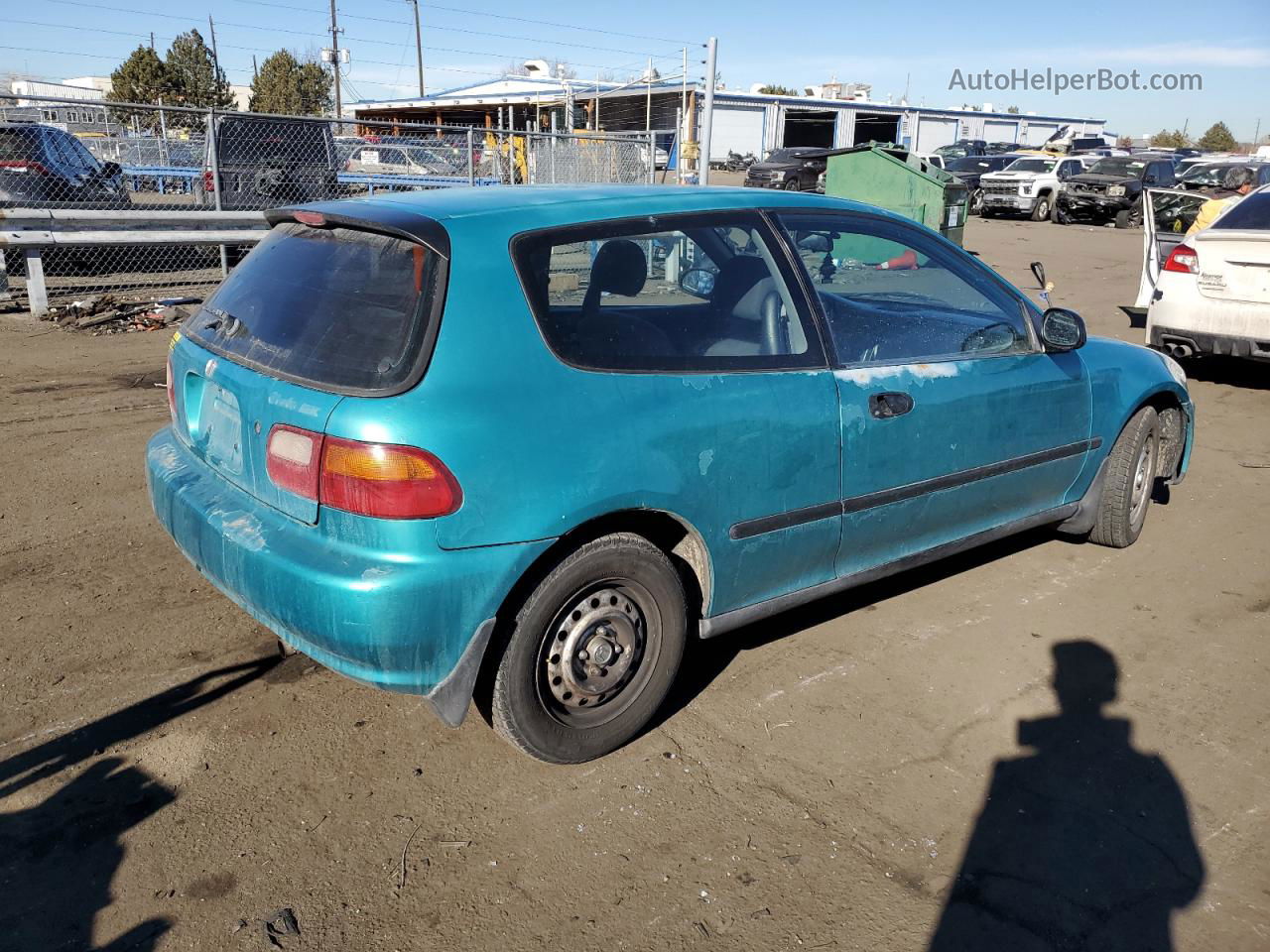 1994 Honda Civic Dx Green vin: 2HGEH2460RH523358