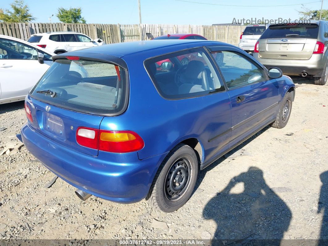 1993 Honda Civic Dx Blue vin: 2HGEH2461PH516934