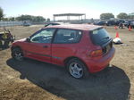 1993 Honda Civic Dx Red vin: 2HGEH2462PH535170