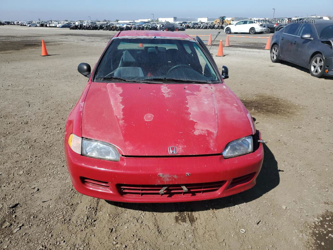 1993 Honda Civic Dx Red vin: 2HGEH2462PH535170