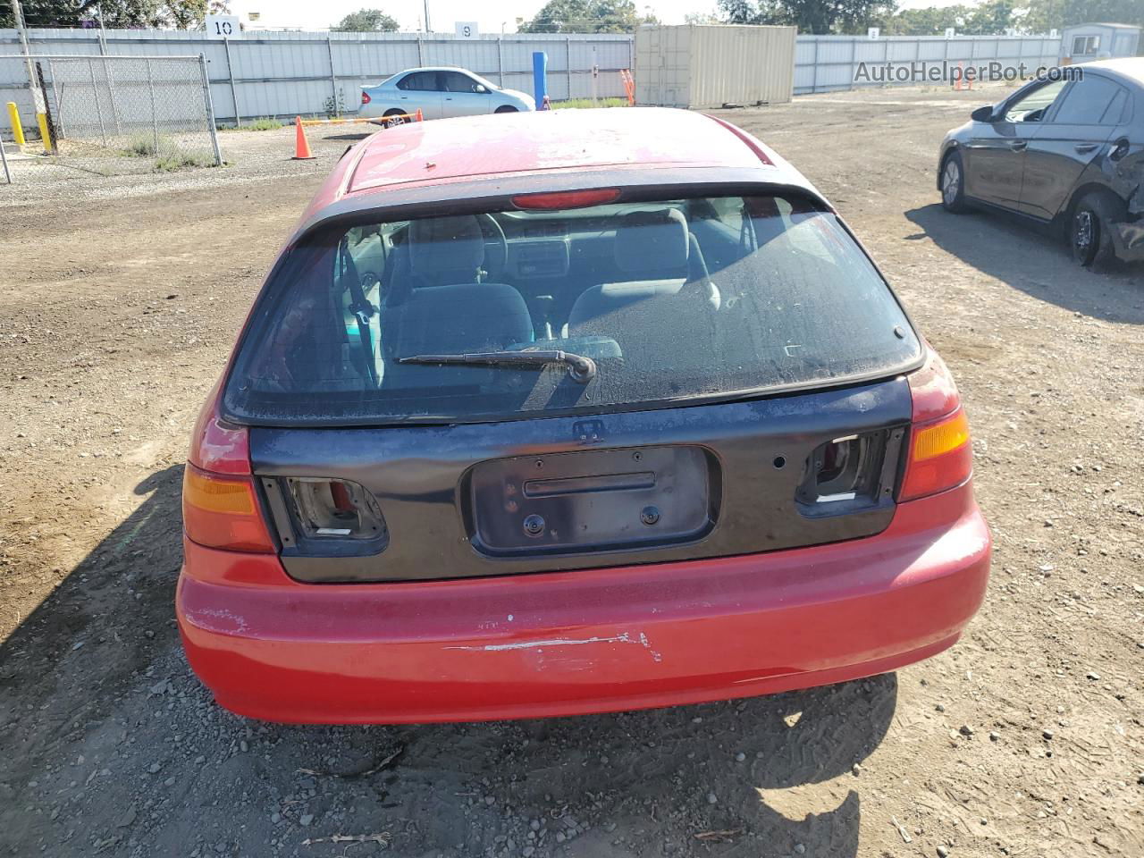 1993 Honda Civic Dx Red vin: 2HGEH2462PH535170