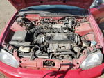 1993 Honda Civic Dx Red vin: 2HGEH2462PH535170