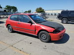 1995 Honda Civic Dx Red vin: 2HGEH2463SH518242