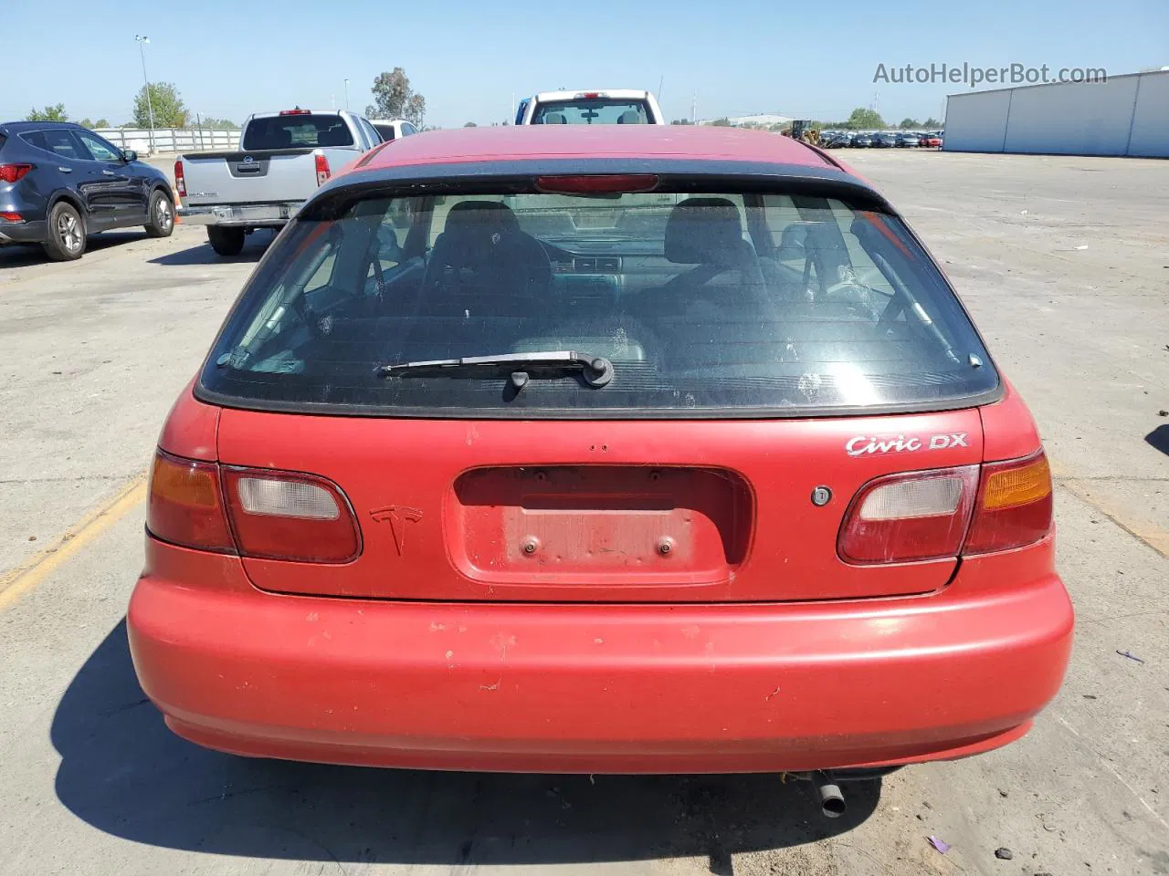 1995 Honda Civic Dx Red vin: 2HGEH2463SH518242