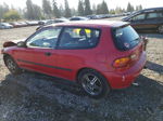 1993 Honda Civic Dx Red vin: 2HGEH2464PH540337