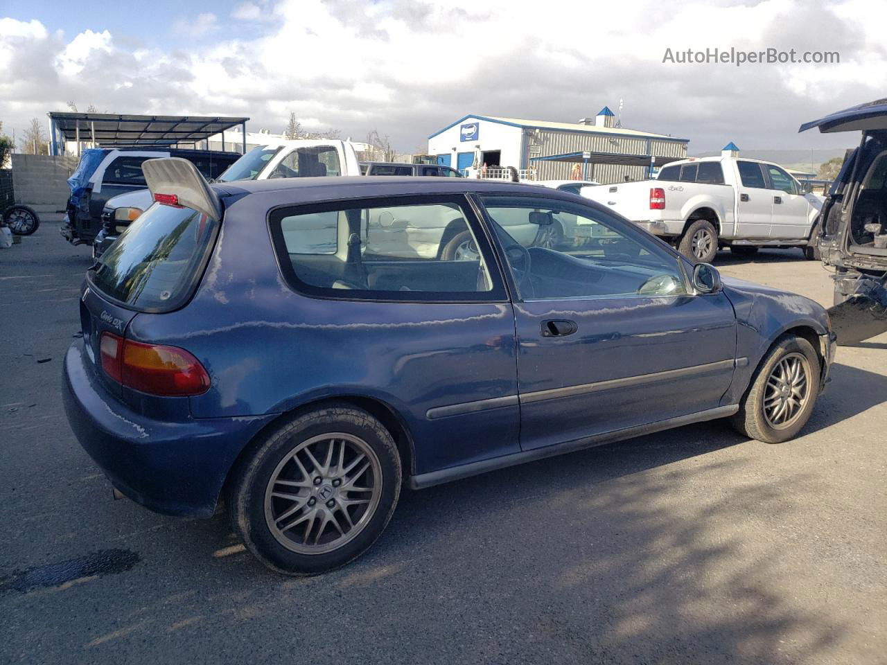 1994 Honda Civic Dx Blue vin: 2HGEH2465RH504658