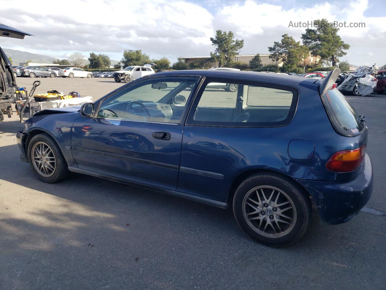 1994 Honda Civic Dx Blue vin: 2HGEH2465RH504658