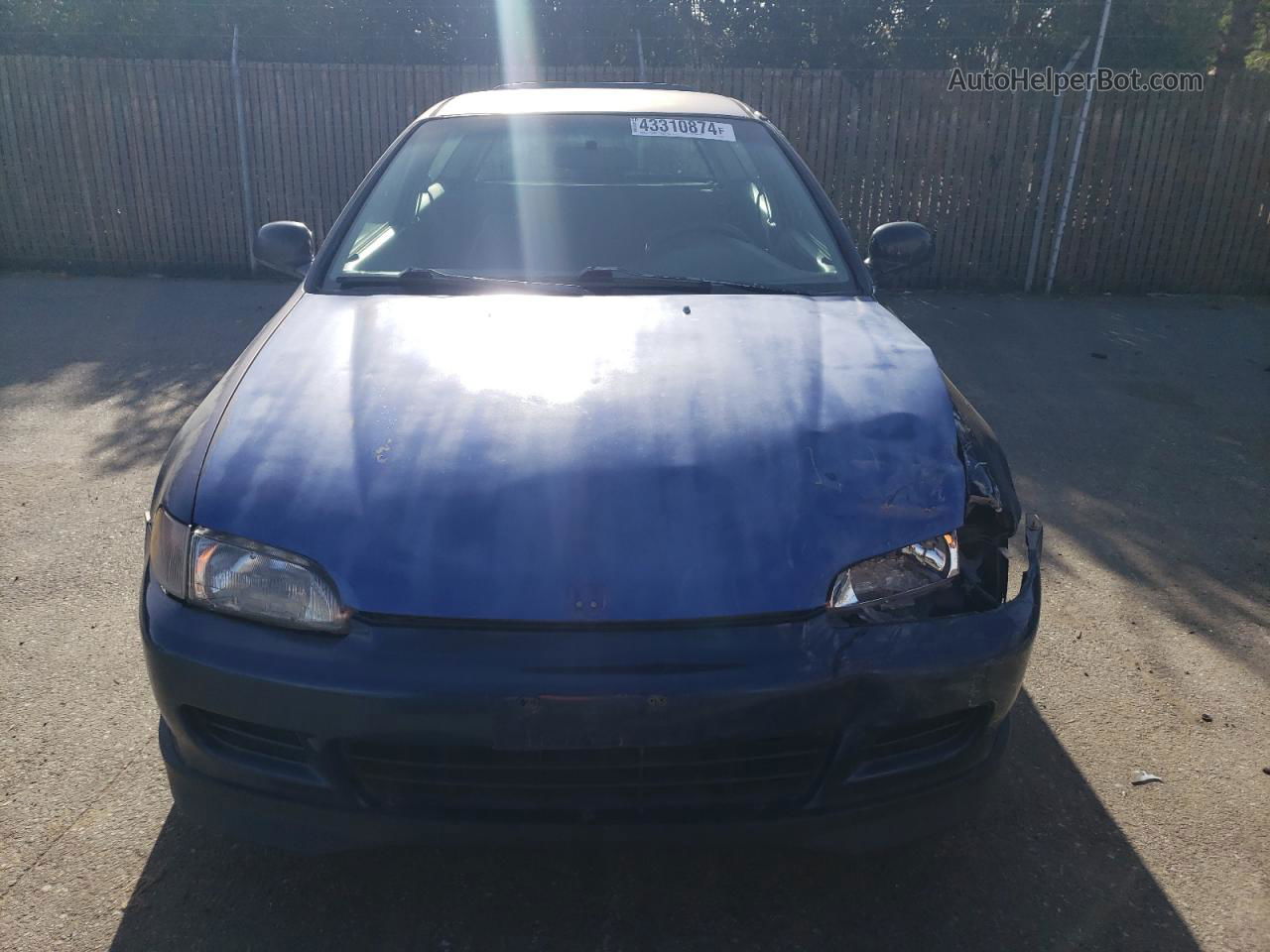 1994 Honda Civic Dx Blue vin: 2HGEH2465RH504658