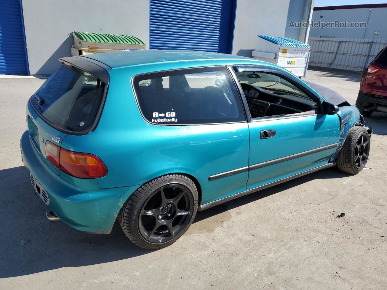 1993 Honda Civic Dx Teal vin: 2HGEH2466PH535740