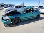 1993 Honda Civic Dx Teal vin: 2HGEH2466PH535740