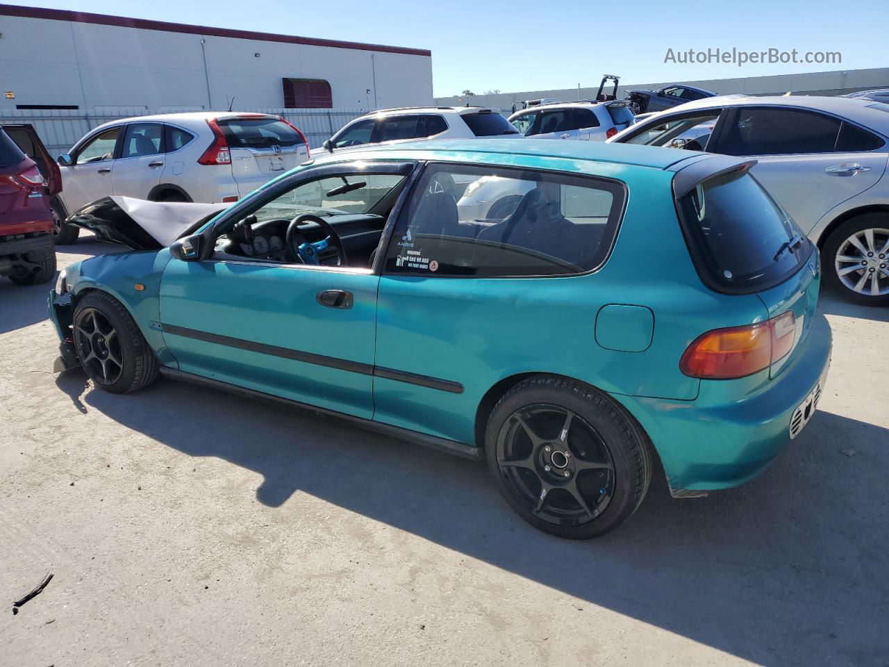 1993 Honda Civic Dx Teal vin: 2HGEH2466PH535740