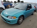 1993 Honda Civic Dx Turquoise vin: 2HGEH2466PH535768