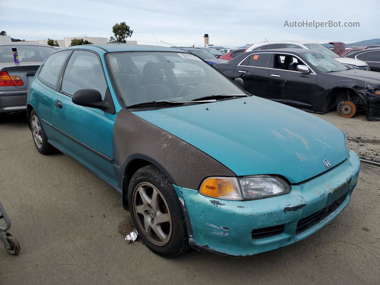 1993 Honda Civic Dx Turquoise vin: 2HGEH2466PH535768