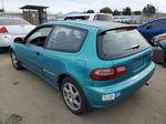 1993 Honda Civic Dx Turquoise vin: 2HGEH2466PH535768