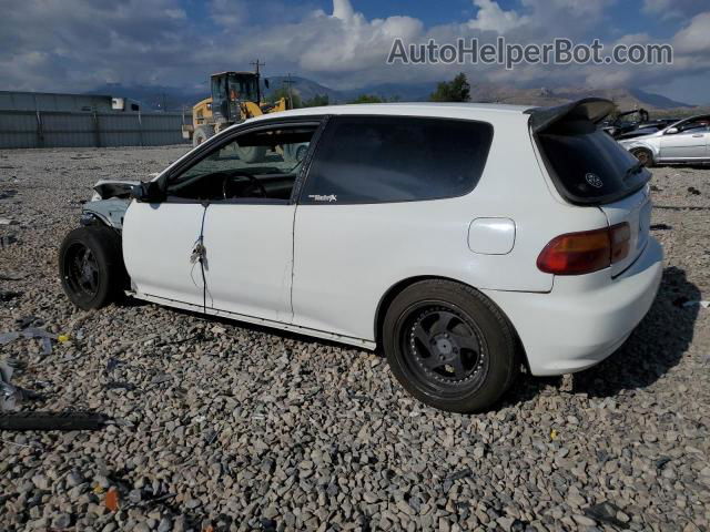 1993 Honda Civic Dx White vin: 2HGEH2467PH523256