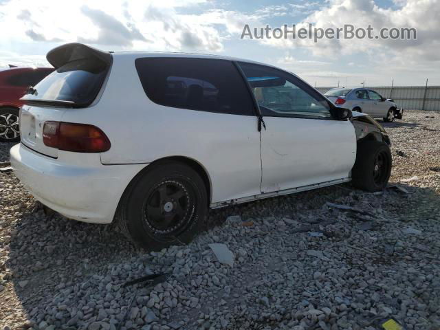 1993 Honda Civic Dx White vin: 2HGEH2467PH523256