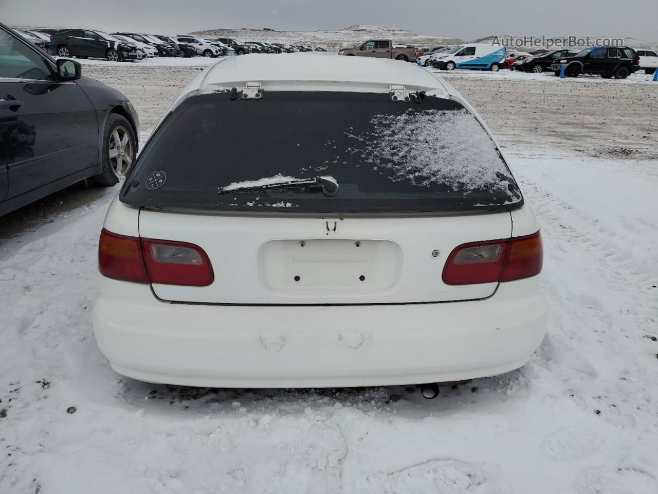 1993 Honda Civic Dx White vin: 2HGEH2467PH523256