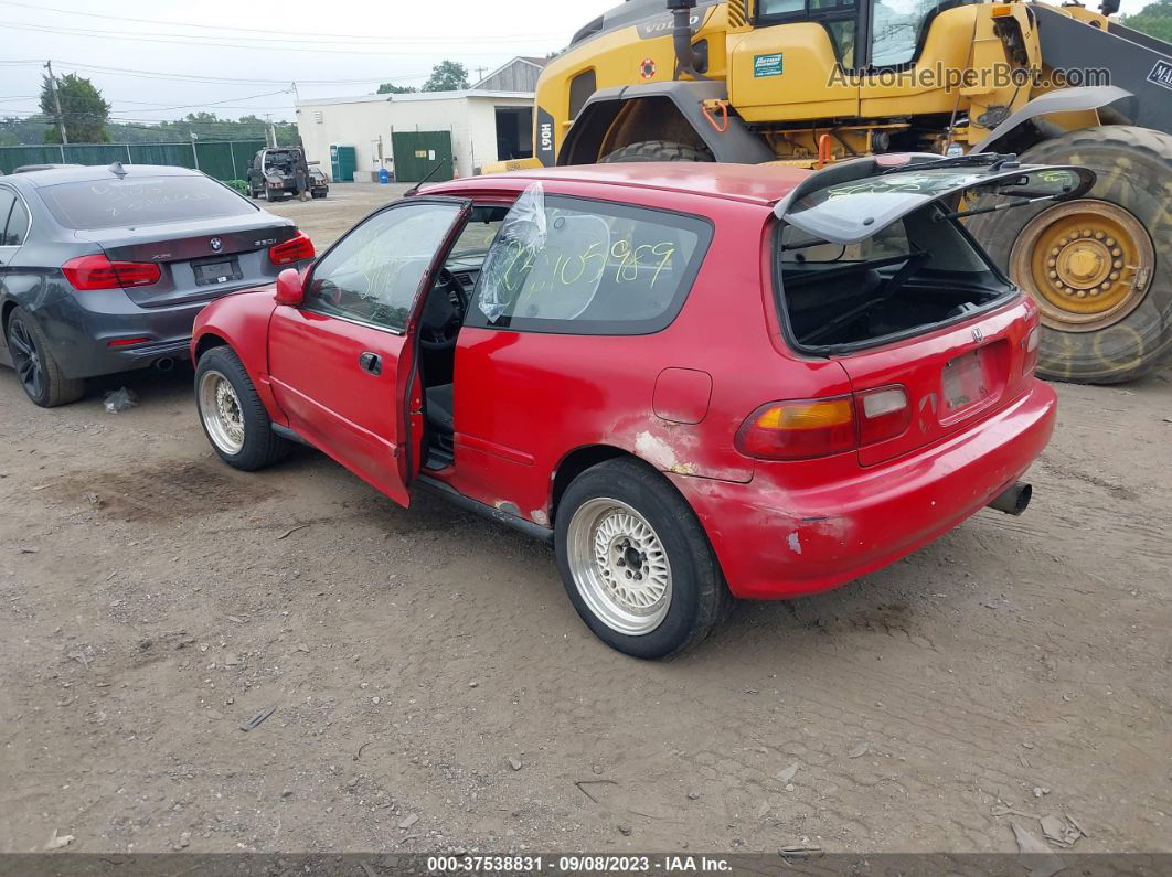 1995 Honda Civic Dx Red vin: 2HGEH2467SH523413