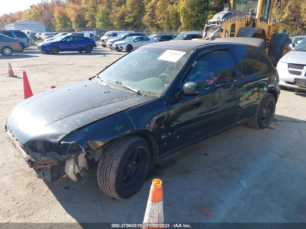 1994 Honda Civic Dx Black vin: 2HGEH2469RH516196