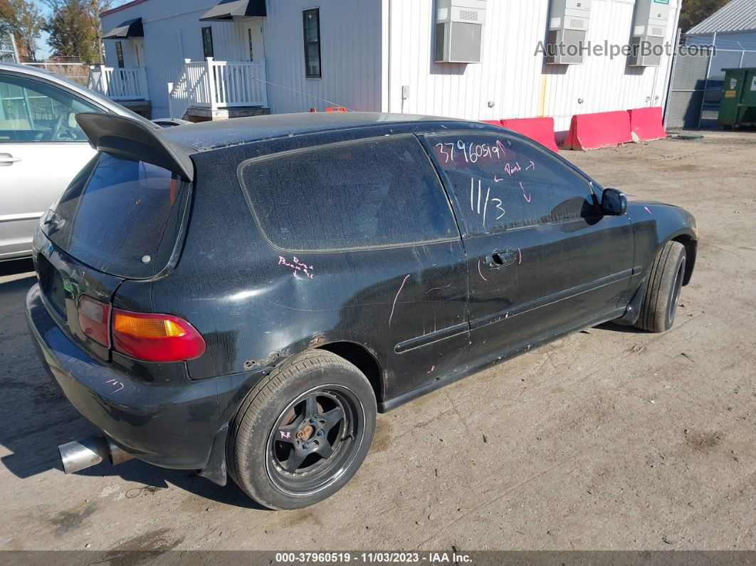 1994 Honda Civic Dx Black vin: 2HGEH2469RH516196