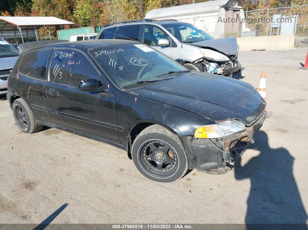 1994 Honda Civic Dx Black vin: 2HGEH2469RH516196