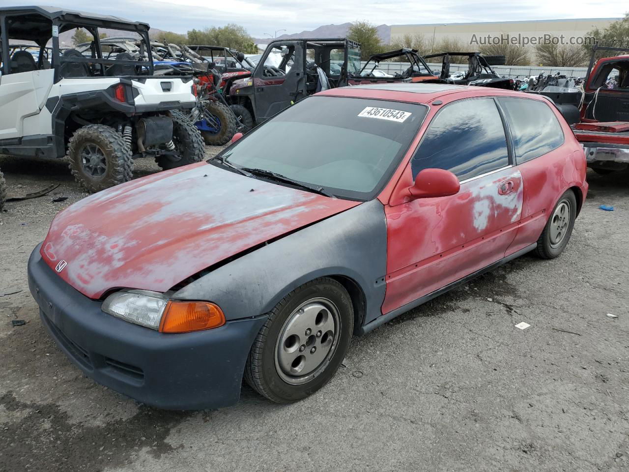 1994 Honda Civic Si Red vin: 2HGEH3380RH514961