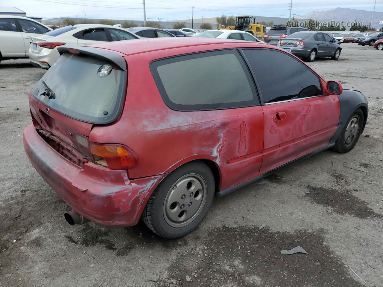 1994 Honda Civic Si Red vin: 2HGEH3380RH514961