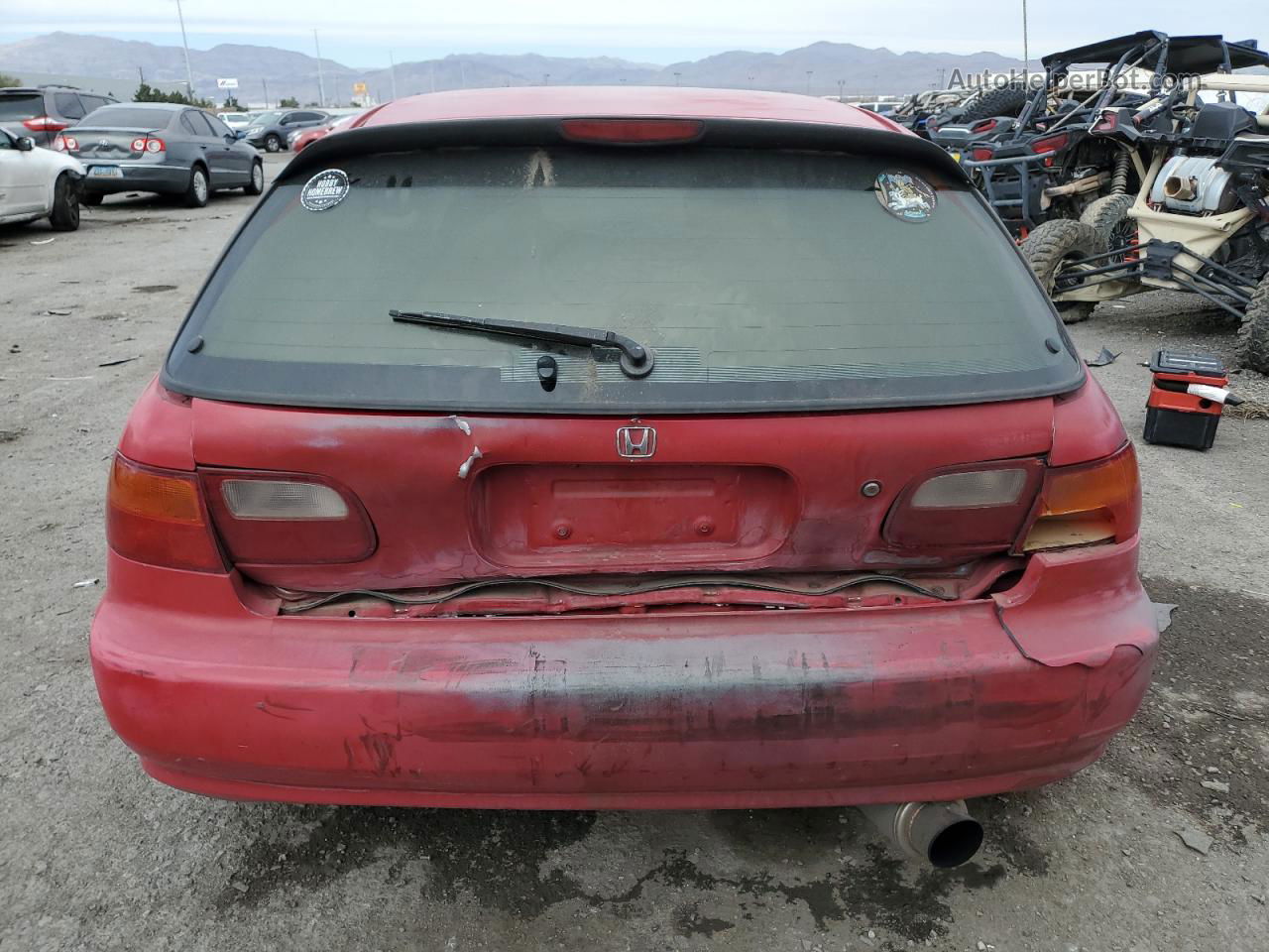 1994 Honda Civic Si Red vin: 2HGEH3380RH514961