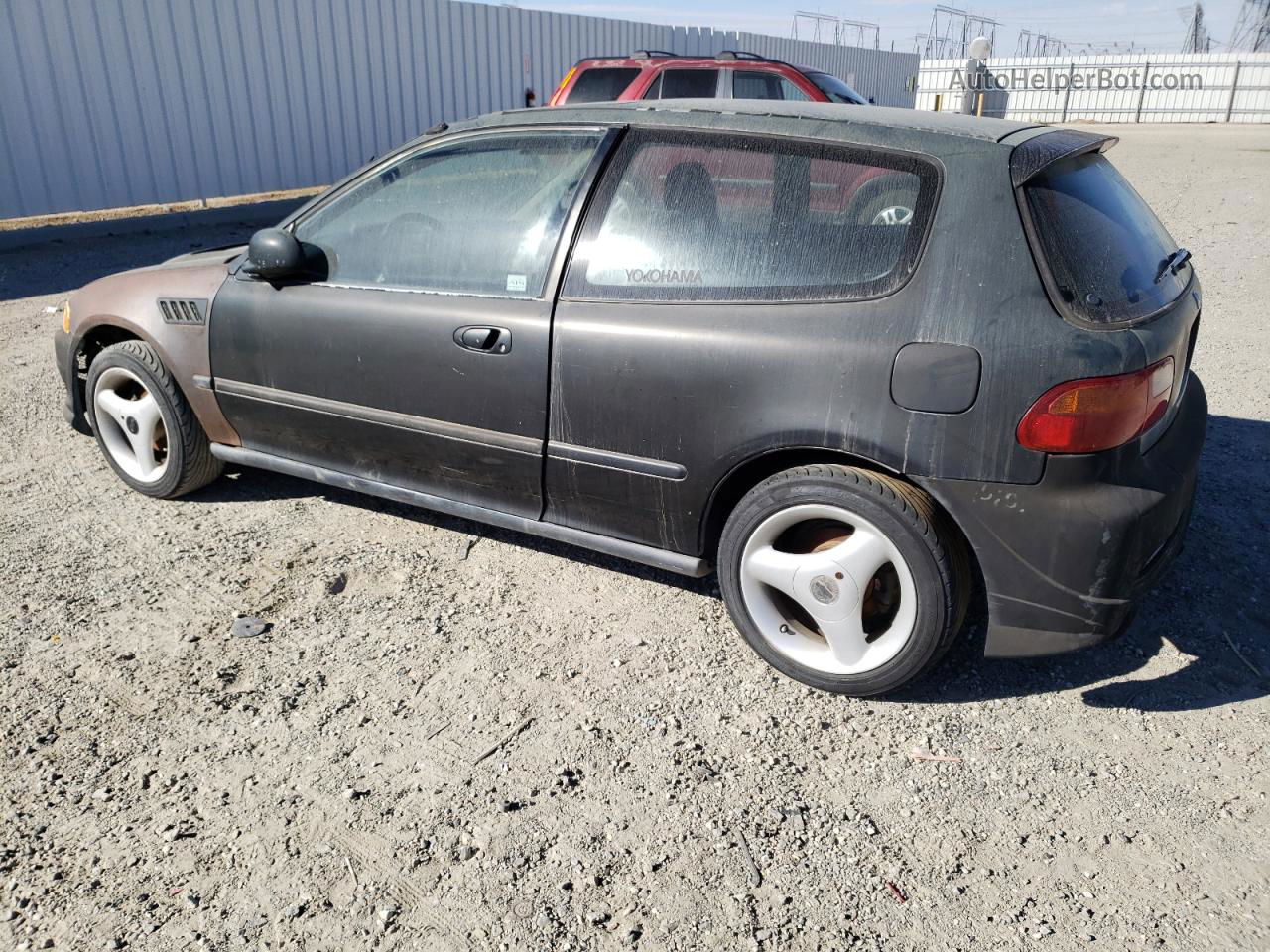 1994 Honda Civic Si Black vin: 2HGEH3382RH514461