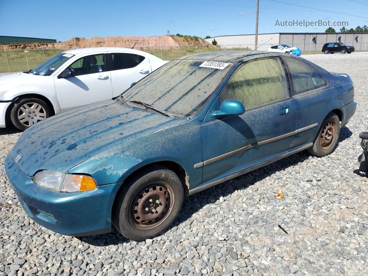 1995 Honda Civic Ex Зеленый vin: 2HGEJ1121SH538117