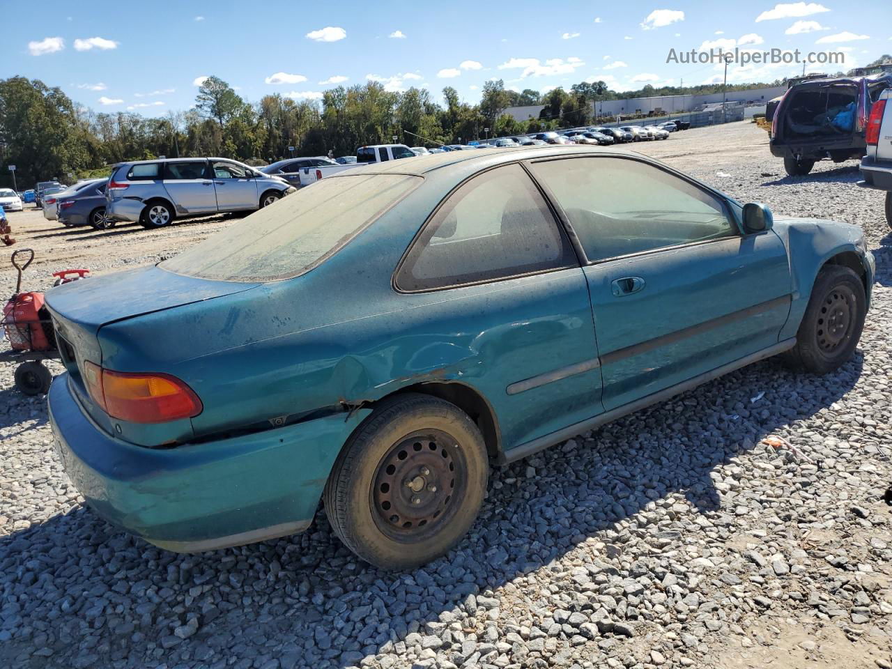 1995 Honda Civic Ex Green vin: 2HGEJ1121SH538117