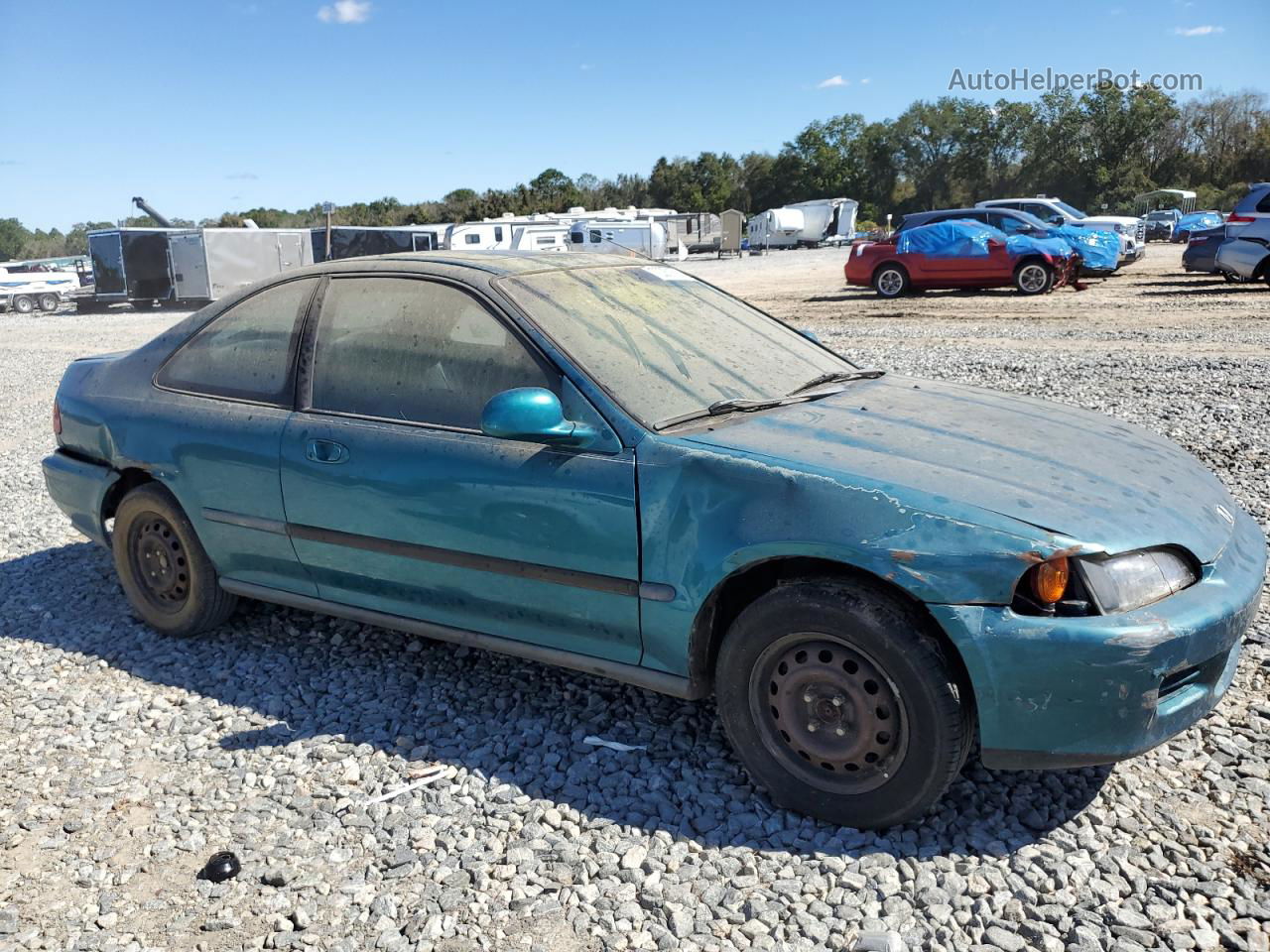 1995 Honda Civic Ex Зеленый vin: 2HGEJ1121SH538117