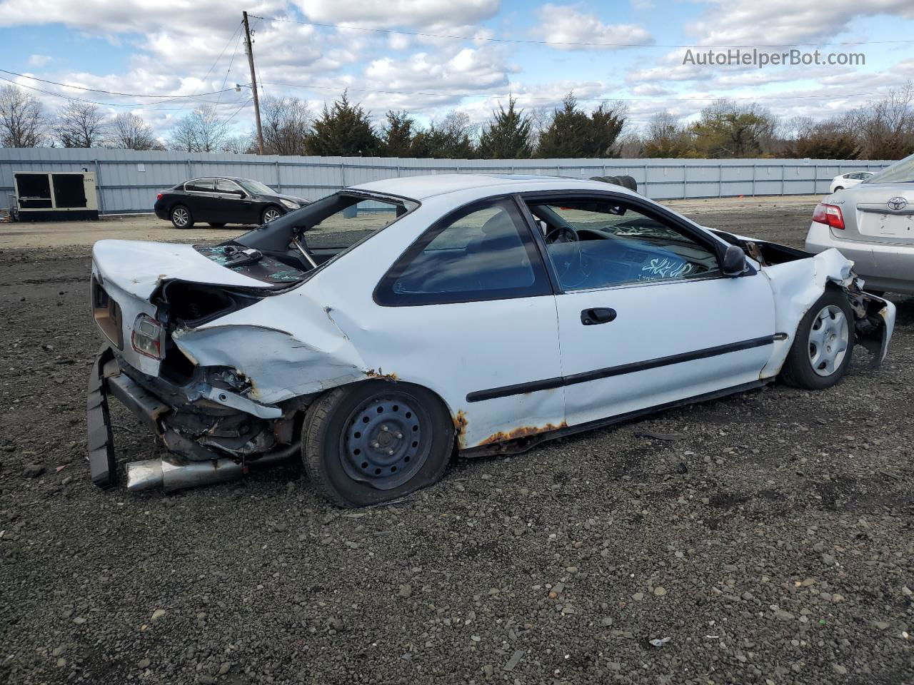 1995 Honda Civic Ex White vin: 2HGEJ1125SH533308