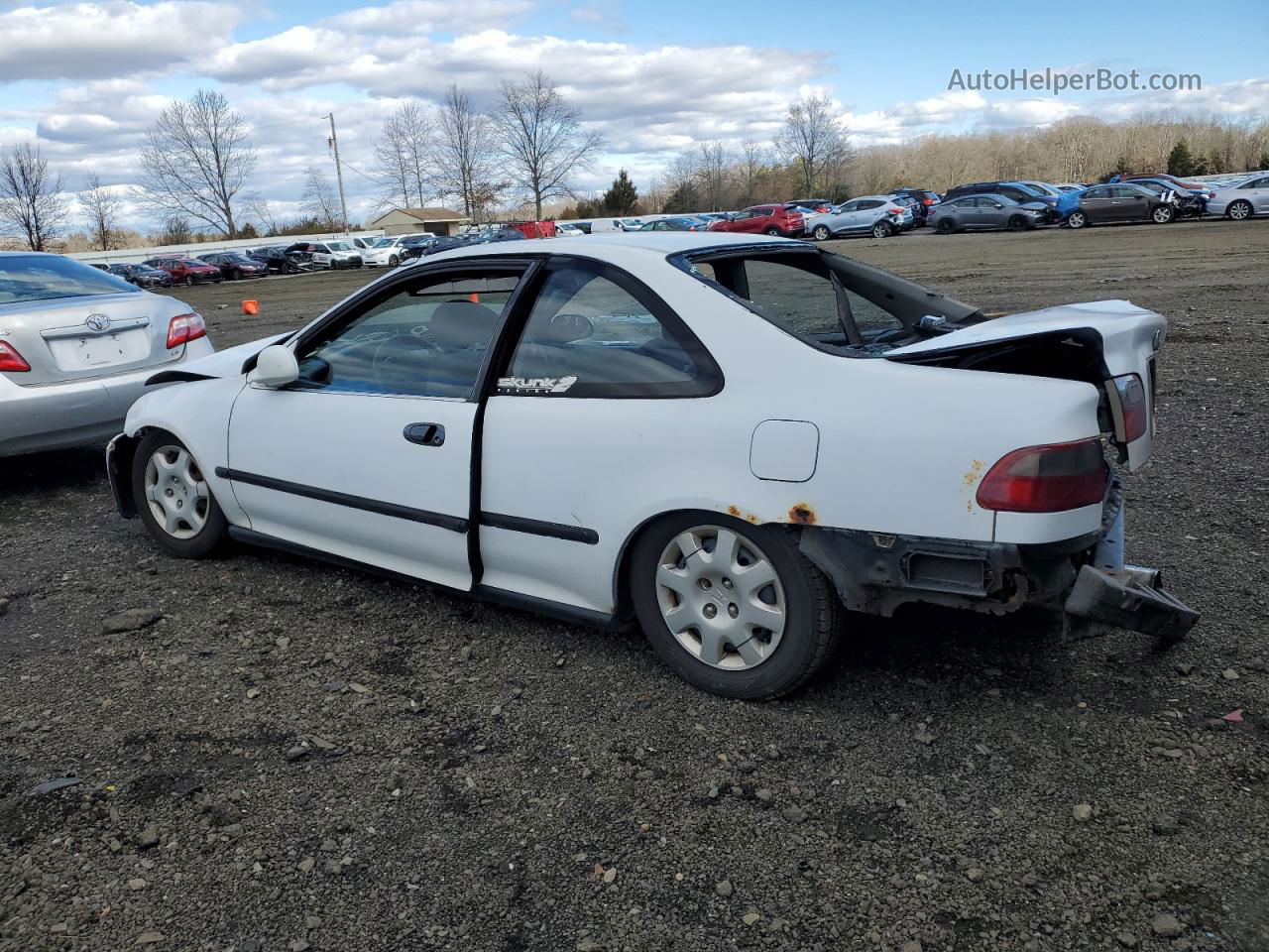 1995 Honda Civic Ex White vin: 2HGEJ1125SH533308