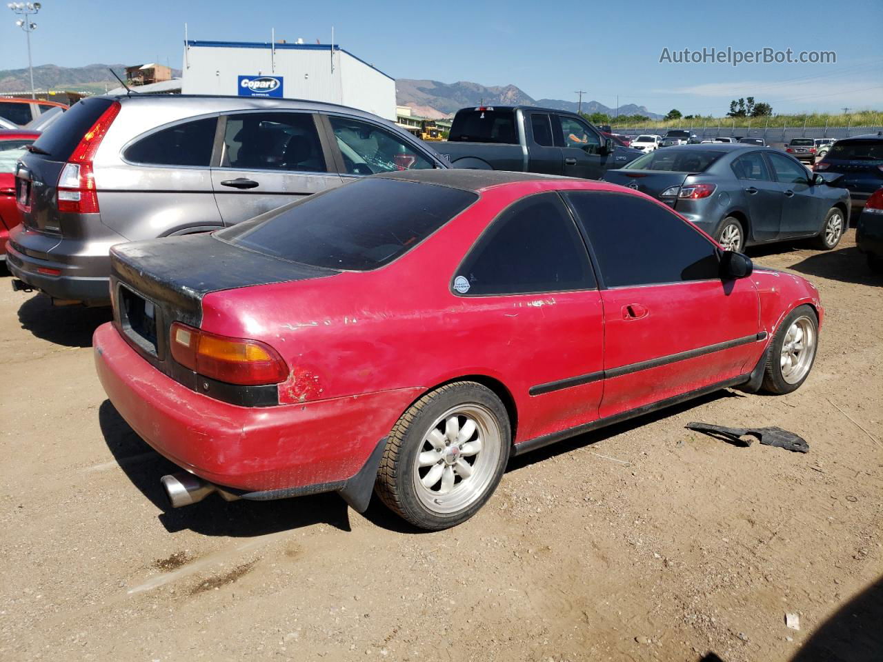 1995 Honda Civic Ex Red vin: 2HGEJ1126SH523726