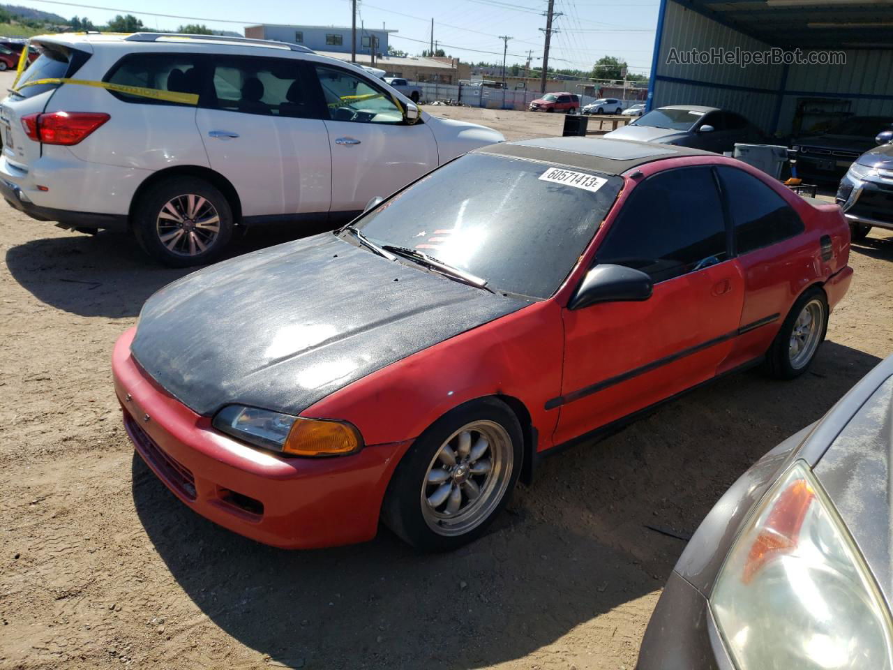 1995 Honda Civic Ex Red vin: 2HGEJ1126SH523726