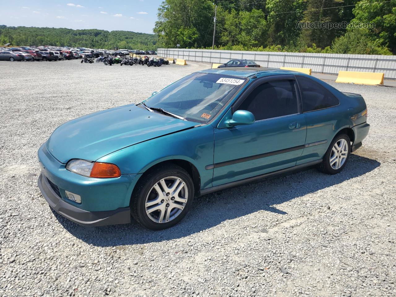 1995 Honda Civic Ex Teal vin: 2HGEJ1126SH575065