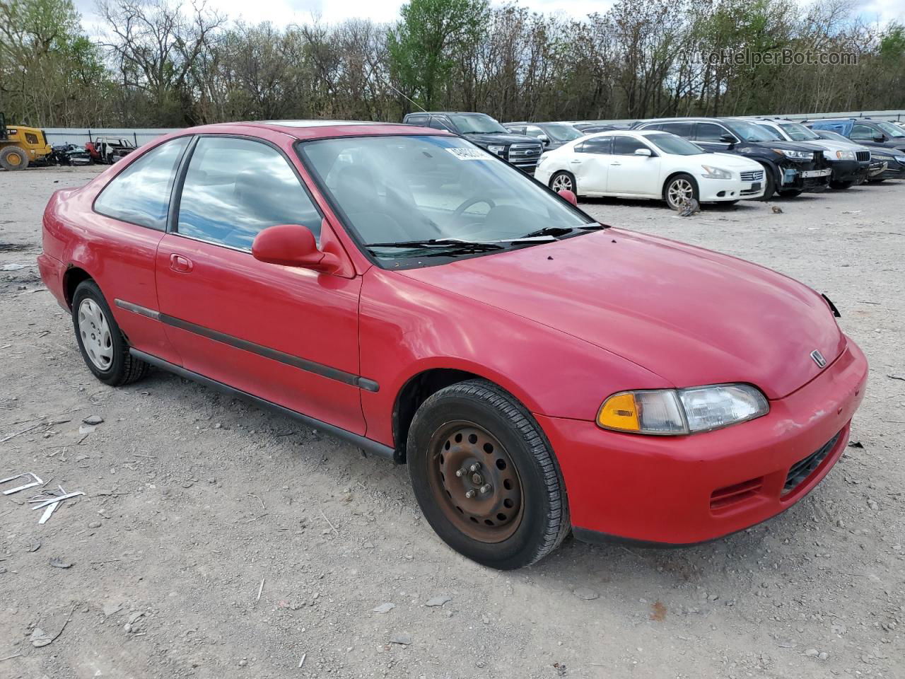 1995 Honda Civic Ex Red vin: 2HGEJ1128SH551463